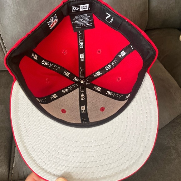 Cleveland Browns Hat Cap Fitted Size 7 1/4 Red New Era Elf Football 59FIFTY - Picture 8 of 8